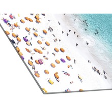 Photographie décorative de plage sur une plaque