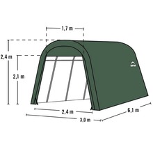 Garage simple ShelterLogic In-a-Box Roundtop 300x610 cm vert-thumb-4
