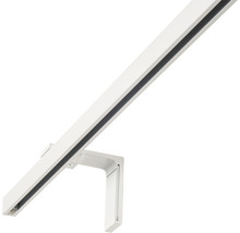 Vorhangschiene Smart Profil-Set 1-läufig weiß 120 cm-thumb-2