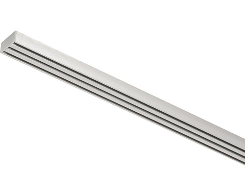 Vorhangschiene Smart Profil-Set 3-läufig alu-silber 160 cm Einzelne Stromschiene mit drei Phasen