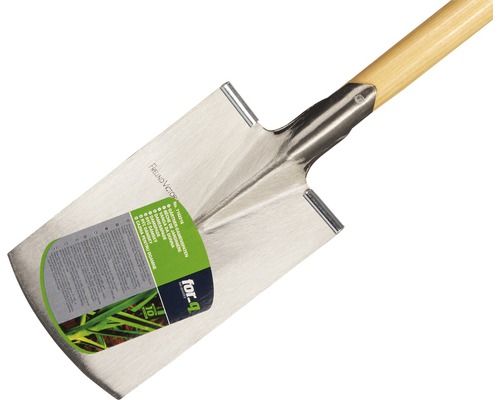 Gartenspaten mit Holzgriff