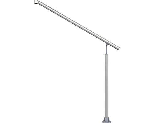 Poteau de rampe en métal pour la fixation de mains courantes