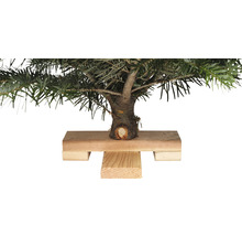 Sapin Nordmann sur croix en bois h 120-130 cm, sapin de Noël coupé issu d'une production durable