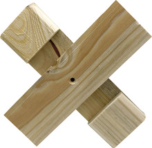 Sapin Nordmann sur croix en bois h 120-130 cm, sapin de Noël coupé issu d'une production durable