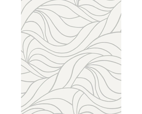 d-c-fix® Glasdekorfolie statisch haftend Antwerpen weiß 90x150 cm Tapete mit Wellenmuster