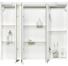 Spiegelschrank Jokey Sarto III 80 x 17 x 69 cm weiß 3-türig LED IP 20