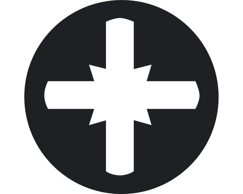 Symbole pour vis Pozidriv