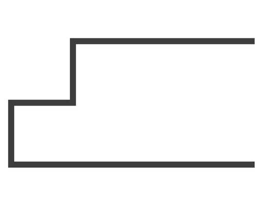 Symbol für eine Treppenstufe