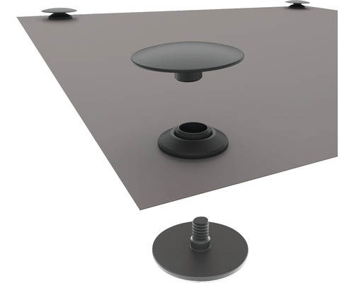 Pieds de montage pour dalles de terrasse pour la construction d''une sous-structure