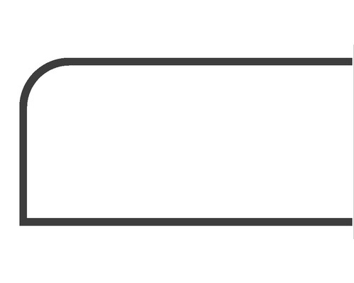 Abgerundete rechteckige Form