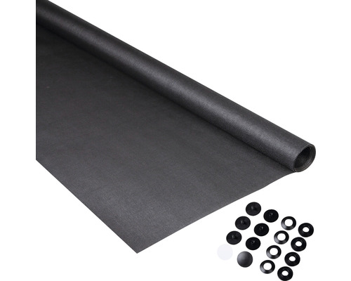 Filet de protection pour bassin de jardin en rouleau avec clips de fixation