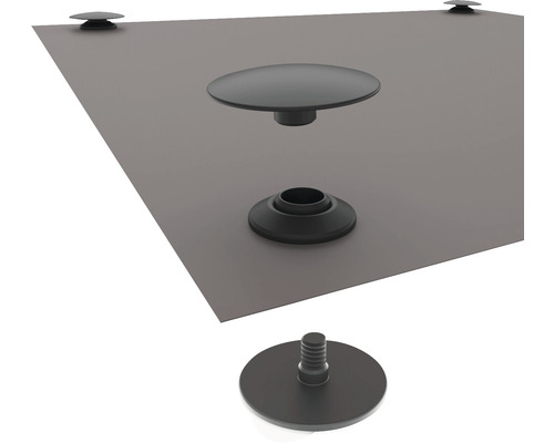 Vue détaillée d''un kit de montage pour couvertures de terrasse