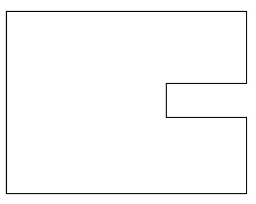 Form einer Aussparung