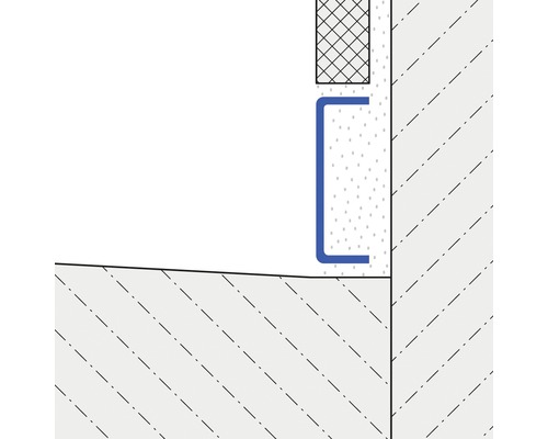 Detailansicht einer Dehnungsfugenprofilinstallation