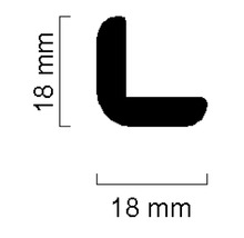 Profilleiste mit Maßangaben 18 mm