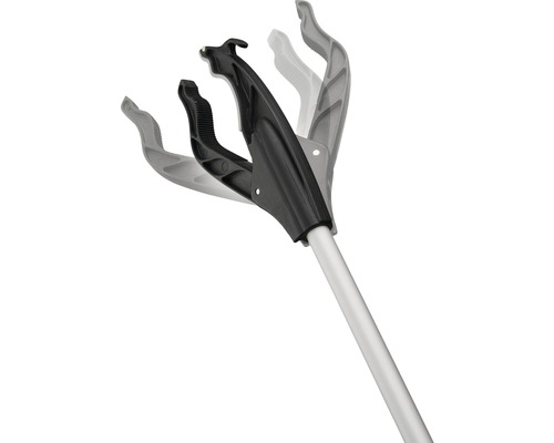 Greifzange mit schwarzem Griff und silberfarbenem Schaft