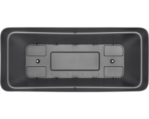 Rechteckiger Pflanzkasten aus Kunststoff mit Elho Logo