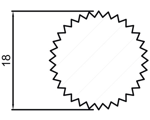 Image symbolique : diamètre 18