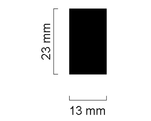 Dimensions : 23 mm x 13 mm