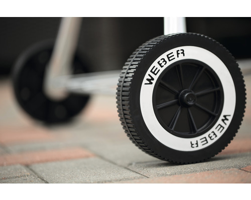 Roue de barbecue Weber pour un transport facile