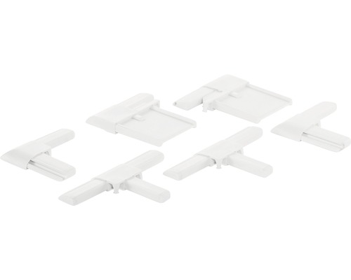 Kunststoff Eckverbinder für Insektenschutzgitter, Set mit sechs Stück