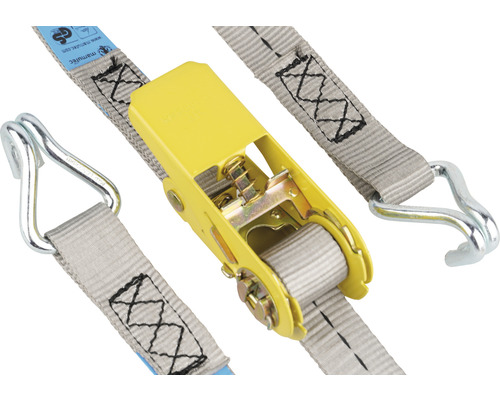 Sangle d''arrimage avec cliquet et crochets