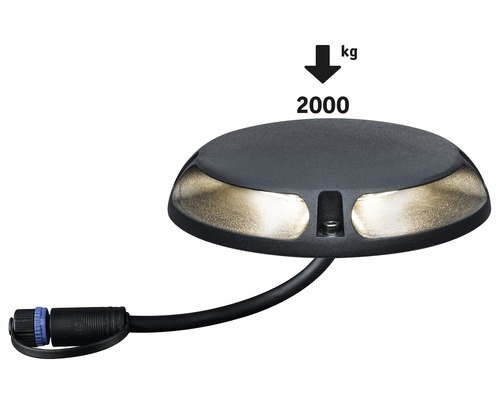 Spot encastrable au sol avec une capacité de charge allant jusqu''à 2000 kilogrammes
