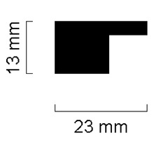 Dimensions d''un profilé : 13 mm de haut et 23 mm de large