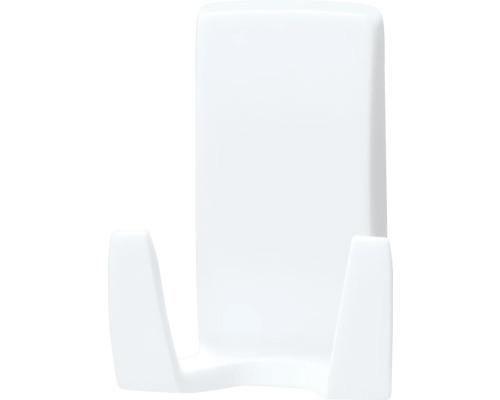 Patère simple blanche pour montage mural pour salle de bain ou autres pièces