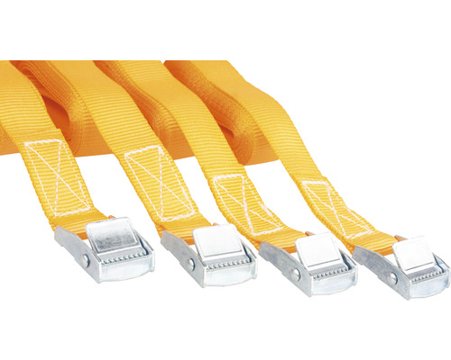 Sangles d''arrimage avec boucle à serrage rapide, lot