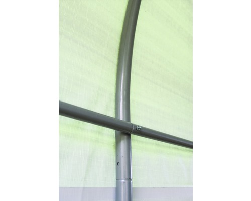 Vue détaillée de l''armature d''une tente