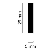 Dimensions : 29 mm de haut et 5 mm de large
