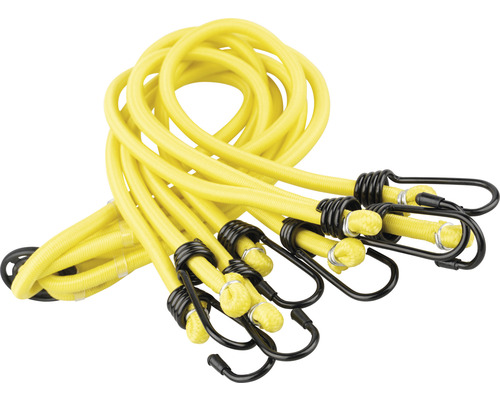 Sangles élastiques jaunes avec crochets