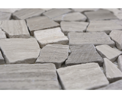 Gros plan de carreaux de mosaïque en pierre naturelle