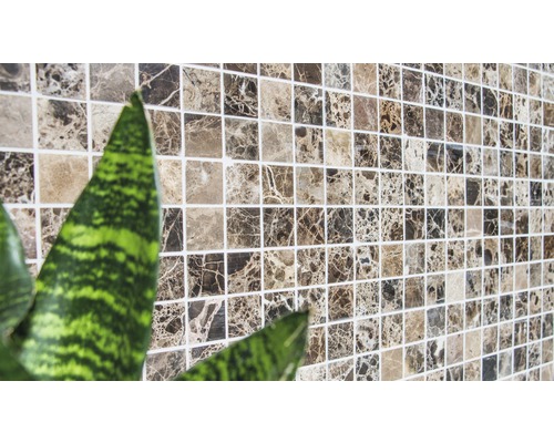 Mosaïque avec motif de pierre comme revêtement mural