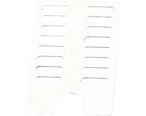 Plaque de recouvrement avec des évidements oblongs