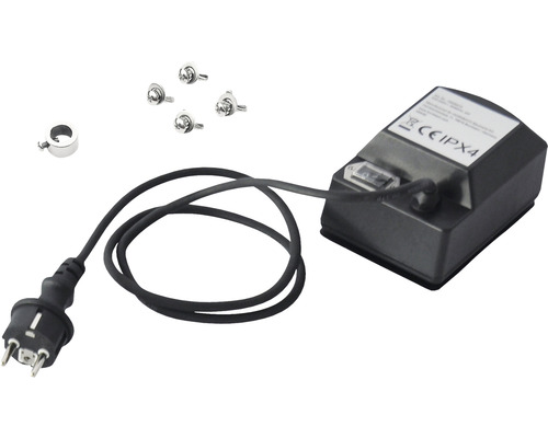 Bloc d''alimentation avec prise, accessoires et indice IPX4