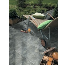 Dalle de terrasse en béton iStone Brilliant gris-noir 60x40x4cm-thumb-4