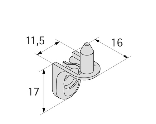 Illustration d''un serre-câble avec indications de taille