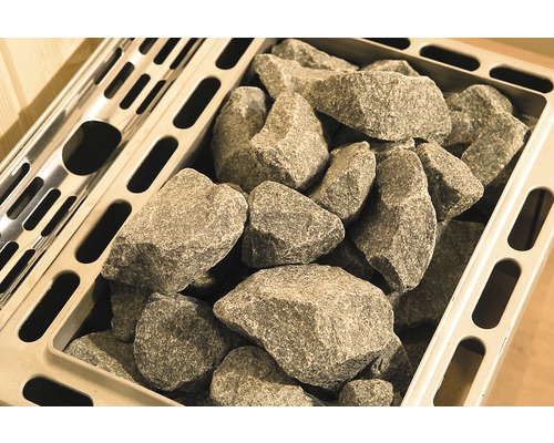 Saunasteine im Saunaofen