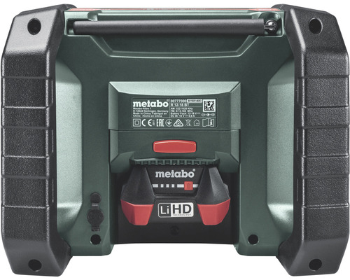 Metabo R 12-18 BT Radio de chantier vue arrière