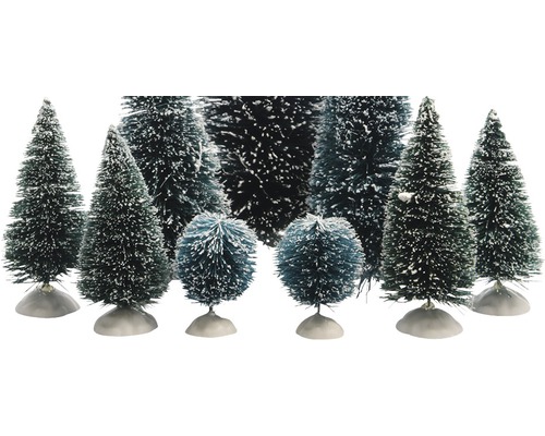 Sapins miniatures décoratifs avec neige pour décoration de Noël