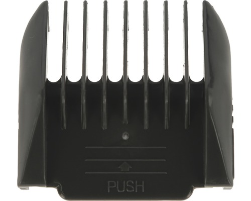 Tête de tondeuse noire avec plusieurs dents