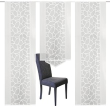 Schiebegardine 3er-Set Konturo weiss kombiniert 60x245 cm