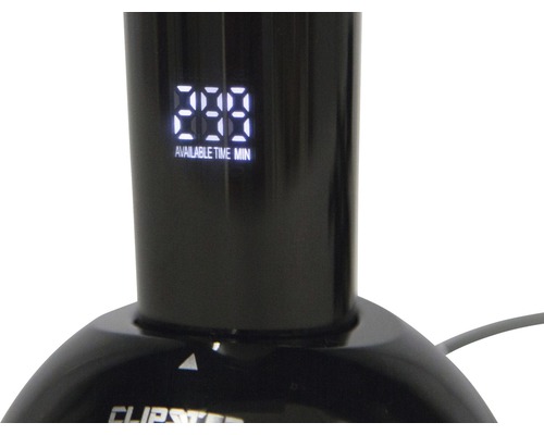 Gros plan d''un appareil avec un affichage numérique indiquant le temps restant en minutes