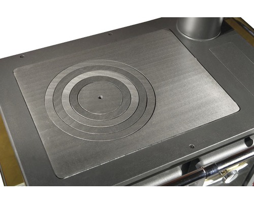 Detailansicht des Kochfelds eines Ofens