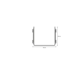 Profilé de raccordement en U flexible Knauf Sinus 1900 x 50 x 40 mm-thumb-2