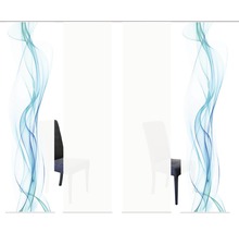 Panneau japonais avec motif abstrait et chaise