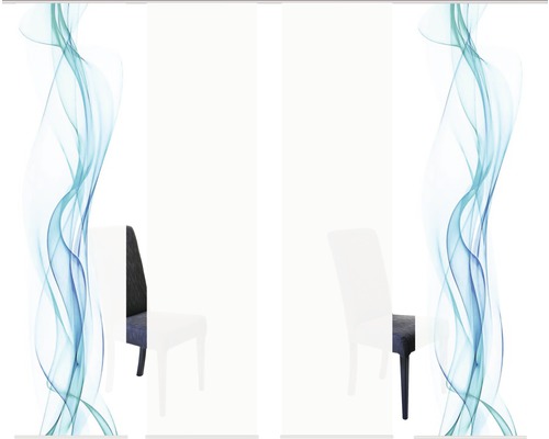 Panneau japonais avec motif abstrait et chaise