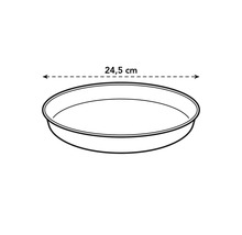 Pflanzenuntersetzer mit einem Durchmesser von 24,5 cm